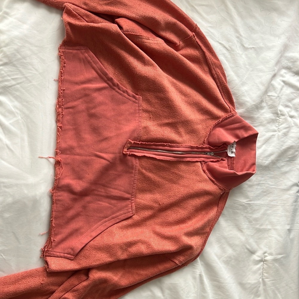 cute coral sweat shirt